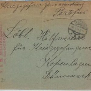 70061 - POLAND - POSTAL HISTORY - Censored COVER from ZKOCZOW  to  DENMARK 1916