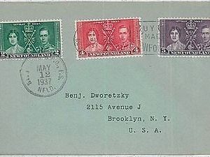 POSTAL HISTORY -  NEWFOUNDLAND : Coronation 12th May 1937 - FDC COVER