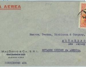 85973 - ARGENTINA - POSTAL HISTORY - AIRMAIL COVER  to USA  1951