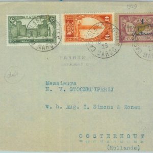 89651 -  MOROCCO Maroc - Postal History - COVER to the NETHERLANDS 1929