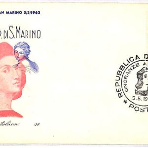 ai3158 - SAN MARINO -  POSTAL HISTORY - FDC - ART Raffaello - 1963