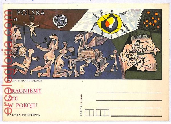 ai3167 - POLAND - POSTAL HISTORY - Postal Stationery Card - ART Picasso