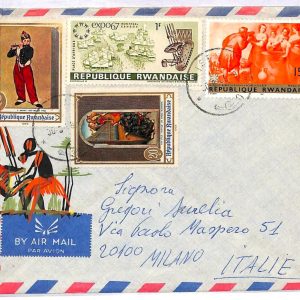 ai3168 - Rwanda - POSTAL HISTORY - Air Mail Cover - ART Expo 67 MUSIC  - 1968