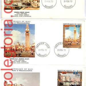 ai3170 - MALI - POSTAL HISTORY - Set of 3 FDC - ART - 1972