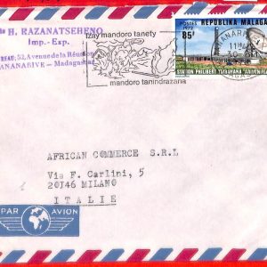 aa3924 - MADAGASCAR - POSTAL HISTORY -   COVER 1976   FIRE PREVENTION matches