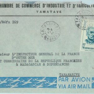 88887 - MADAGASCAR - Postal History -   local mail COVER from TAMATAVE  1951
