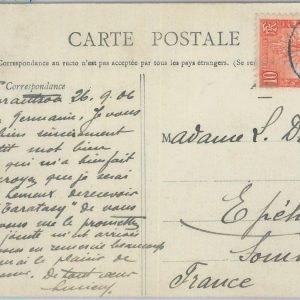 81173 - MADAGASCAR - POSTAL HISTORY - POSTCARD to FRANCE 1906 - FAUNA Lemurs