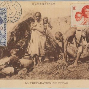 81137 - MADAGASCAR - POSTAL HISTORY - POSTCARD / Maximun Card ? 1949