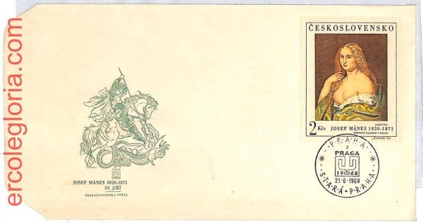 ai3171 - Czechoslovakia - POSTAL HISTORY - Set of 4 FDC - ART - 1968