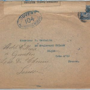 73969 - GREAT BRITAIN - POSTAL HISTORY: Perfin stamps on COVER w/ CENSOR  1916