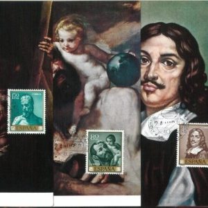 68894 - SPAIN - Set of 10 MAXIMUM CARDS 1973  - ART  Ribera
