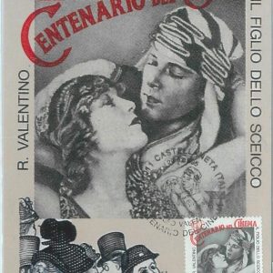 67276 - ITALY  - Postal History -  MAXIMUM CARD  - CINEMA 1995 R Valentino