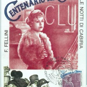 67274 - ITALY  - Postal History -  MAXIMUM CARD  - CINEMA 1995  Fellini