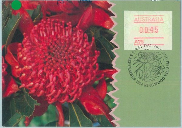 68616 - AUSTRALIA - Postal History - MAXIMUM CARD on stationery 1994 - Flowers