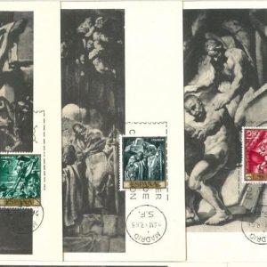 68890 - SPAIN - Set of 10 MAXIMUM CARDS 1966 - ART  Sert