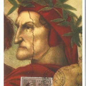 71022 -  ITALY - Postal History - MAXIMUM CARD - LETTERATURE: Dante 1945