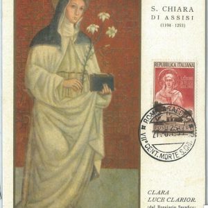 71030 -  ITALY - Postal History - FDC  MAXIMUM CARD -  RELIGIONE    1953