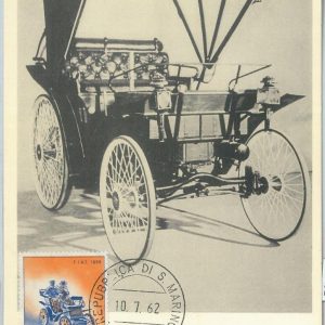 81231 - SAN MARINO  - Postal History -  MAXIMUM CARD -  CARS   1962
