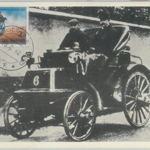 81230 - SAN MARINO  - Postal History -  MAXIMUM CARD -  CARS   1962
