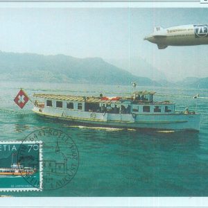 83652 - SWITZERLAND - Postal History -  MAXIMUM CARDS 2001  boat SHIP Zeppelin