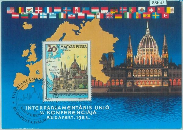 83637 - HUNGARY - Postal History - MAXIMUM CARD -  ARCHITECTURE Europa 1983