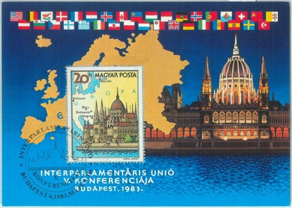 83636 - HUNGARY - Postal History - MAXIMUM CARD -  ARCHITECTURE Europa 1983