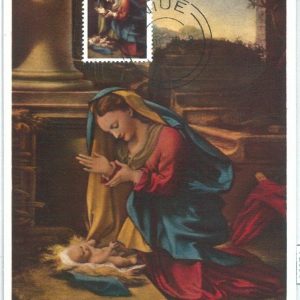 72656 - NIUE - Postal History - MAXIMUM CARD -  ART Religion XMAS 1970