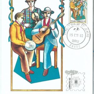 72880 - BRAZIL - Postal History - MAXIMUM CARD -  MUSIC Guitar Violin  1982