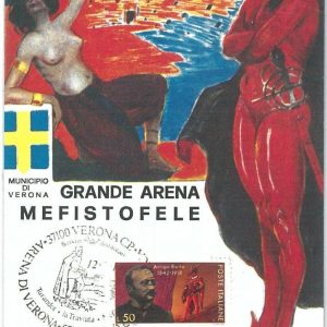 68941 -  ITALY - POSTAL HISTORY - MAXIMUM CARD - MUSICA Opera DEVILS  1957