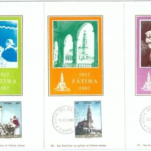 68923 - VATICANO - Set of 3  MAXIMUM CARDS 1967  - ART  Religion ARCHITECTURE