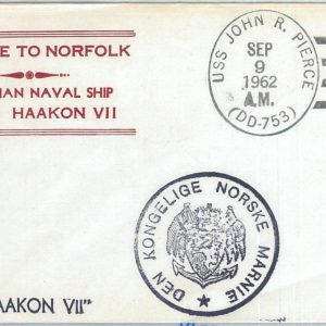 70906 - USA - Postal History - Postmark on COVER 1962: NORWAY Naval Ship NORFOLK