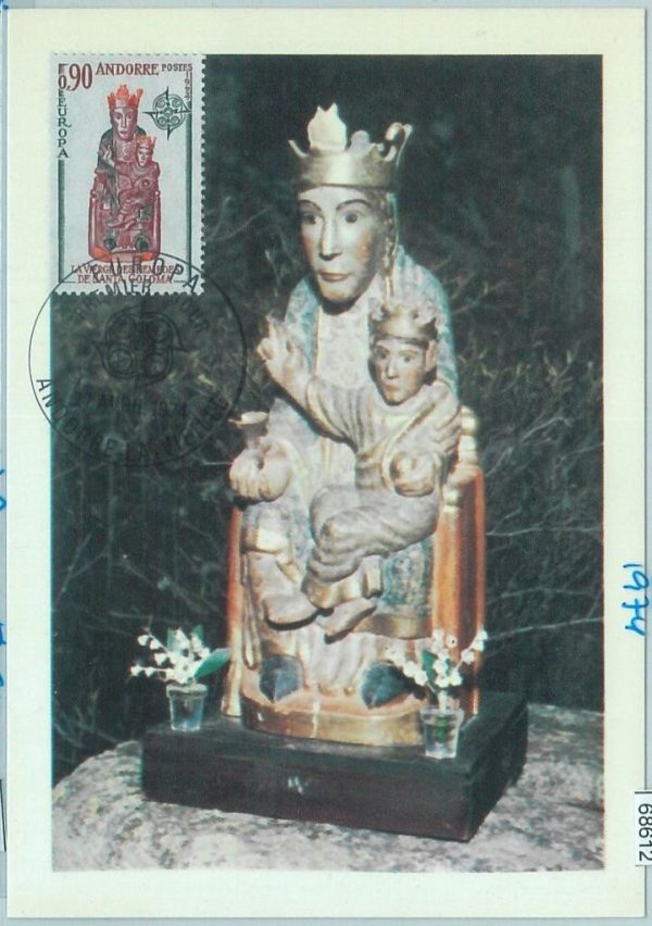 68612 - ANDORRA - Postal History - MAXIMUM CARD 1974 - EUROPA Art