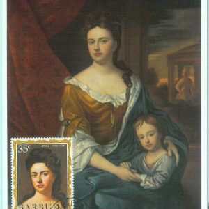 86512 - BARBUDA - Postal History - MAXIMUM CARD - ART  Royalty 1971