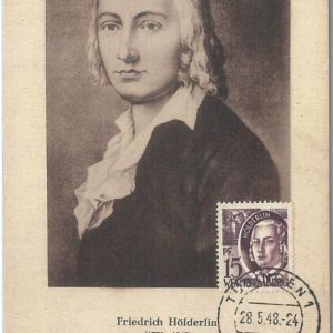72792 - GERMANY Württemberg - Postal History - MAXIMUM CARD - Hölderlin 1948