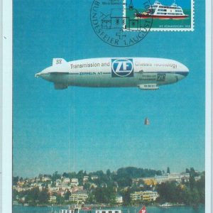 83653 - SWITZERLAND - Postal History -  MAXIMUM CARDS 2001  boat SHIP Zeppelin