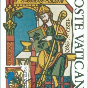 72699  VATICANO - Postal History - MAXIMUM CARD - RELIGION Art  1980