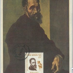 81315 - ROMANIA - Postal History - MAXIMUM CARD -  ART  Michelangelo  1965