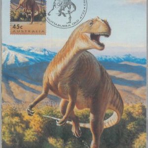 81372 - AUSTRALIA - Set of 6 MAXIMUM CARDS - Dinosaurs PREHISTORY wrapper 1993