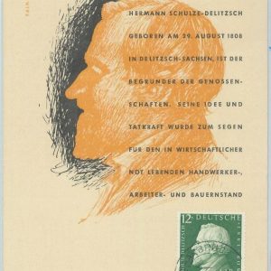 81304 - GERMANY - Postal History - MAXIMUM CARD - politics 1959