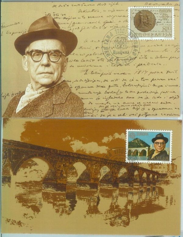 83648 - YUGOSLAVIA  - Postal History - set of 2 MAXIMUM CARDS 1983 EUROPA bridge