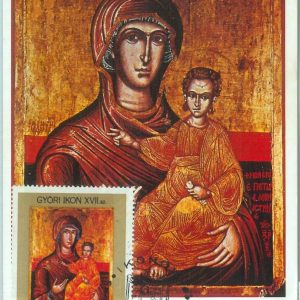 83555 -  HUNGARY - Postal History - MAXIMUM CARD - Art  RELIGION  1975