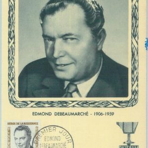 83668 - FRANCE - Postal History - MAXIMUM CARD 1960 Hero of the resistance WAR