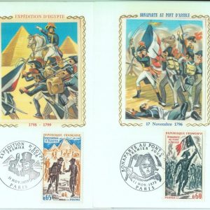 83685 - FRANCE  - Postal History - set of 2 MAXIMUM CARDS 1972  Napoleon  EGYPT