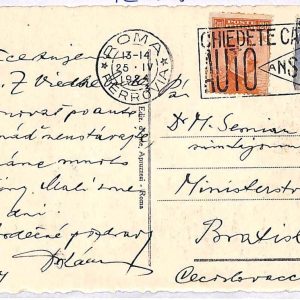 ai3213 - ITALY - POSTAL HISTORY - Advertising Postmark ANSALDO - Cars - 1924