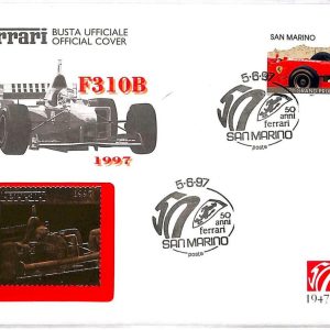 ai3220 - SAN MARINO - POSTAL HISTORY - FDC - Cars FERRARI Formula 1 - 1997
