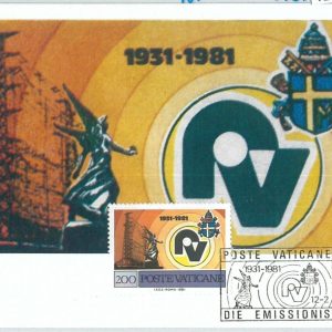 72701 - VATICANO - Postal History - MAXIMUM CARD - RADIO Vaticana 1981