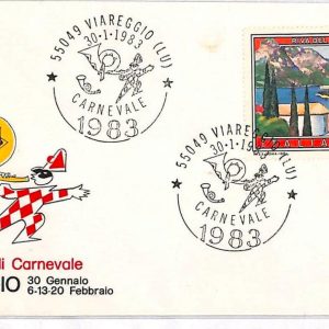 ai3279 - ITALY - POSTAL HISTORY - Cover - Carnival - 1983 CARNEVALE VIAREGGIO