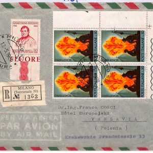 ai3825 -  Italy - POSTAL HISTORY - Air Mail Cover - Scouting - 1969