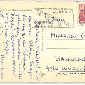 ai3879 - Austria - POSTAL HISTORY - POSTMARK on Postcard - SKIING - 1974