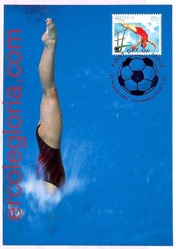 ai3894 - Australia - POSTAL HISTORY - FDC on Stationery Card - Swimming - 1991